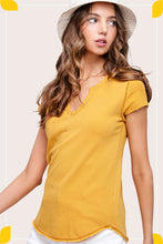 Load image into Gallery viewer, Textured U-Neck Short Sleeve Top
