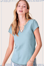 Load image into Gallery viewer, Textured U-Neck Short Sleeve Top
