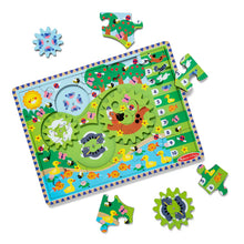 Load image into Gallery viewer, Animal Chase I-Spy Wooden Gear Puzzle
