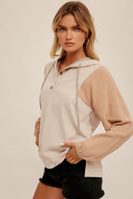 Load image into Gallery viewer, Color Block Hoodie Pullover
