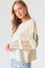 Load image into Gallery viewer, Multi Stripe Sleeve Sweater Top
