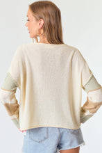 Load image into Gallery viewer, Multi Stripe Sleeve Sweater Top
