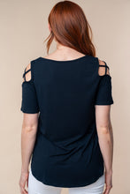 Load image into Gallery viewer, Short Sleeve Cold Shoulder Top
