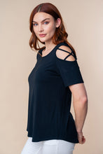 Load image into Gallery viewer, Short Sleeve Cold Shoulder Top
