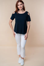 Load image into Gallery viewer, Short Sleeve Cold Shoulder Top
