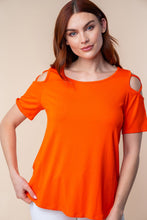 Load image into Gallery viewer, Short Sleeve Cold Shoulder Top
