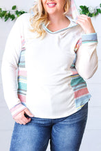 Load image into Gallery viewer, Plus Size Multicolor Terry Hoodie

