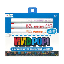Load image into Gallery viewer, Vivid Pop! Water Based Paint Markers - 8 Colors
