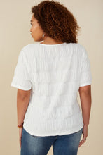 Load image into Gallery viewer, Plus Size Textured Tiered Top
