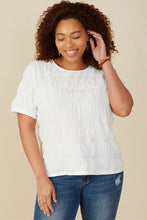 Load image into Gallery viewer, Plus Size Textured Tiered Top
