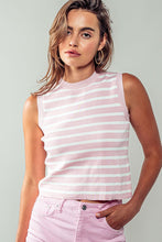 Load image into Gallery viewer, Jade Rib Stripe Tank Top
