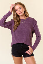 Load image into Gallery viewer, Soft Knit Banded Long Sleeve Top
