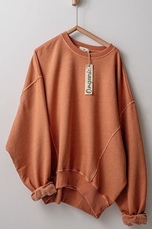 Pigment Washed Sweatshirt Top