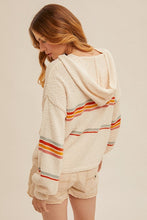 Load image into Gallery viewer, Striped Textured Sweater Hoodie
