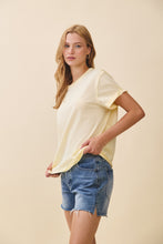 Load image into Gallery viewer, Mali Baby Tee Short Sleeve Top - Butter

