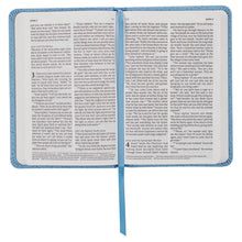 Load image into Gallery viewer, Blue Faux Leather NLT New Testament Keepsake Bible for Boys
