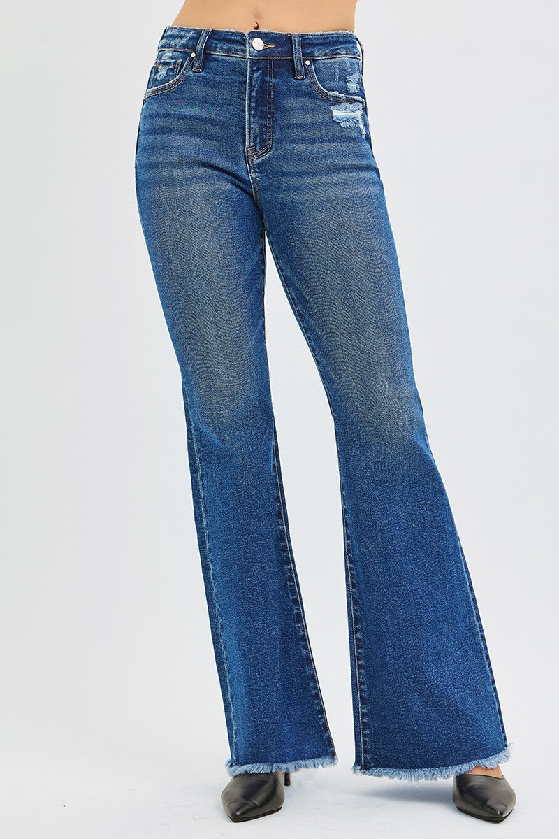 Plus Size High Rise Flare Jeans