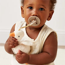 Load image into Gallery viewer, Bitzy Pal Natural Rubber Pacifier &amp; Plush - Goose
