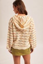 Load image into Gallery viewer, Multi-Color Pointelle Sweater Hoodie
