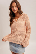 Load image into Gallery viewer, Pink Crochet Hoodie
