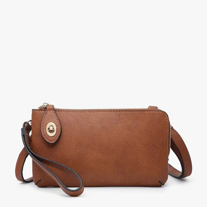Jen&Co® Kendall Crossbody/Wristlet - Brown
