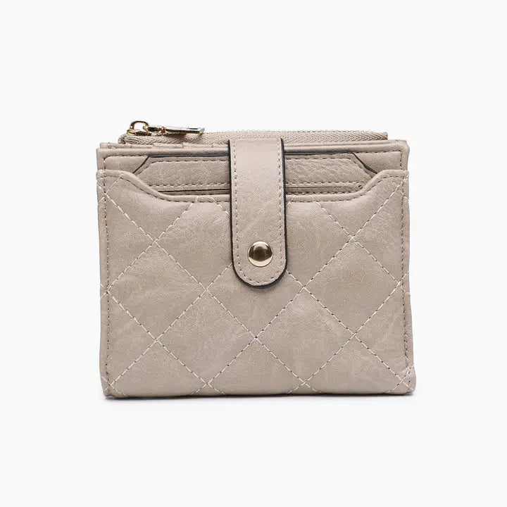 Jen & Co Melody Quilted Wallet - Khaki