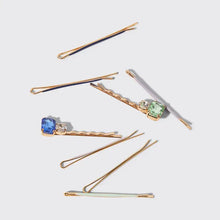 Load image into Gallery viewer, Cloud &amp; Gem Bobby Pins 8pc Set - Garden Bouquet
