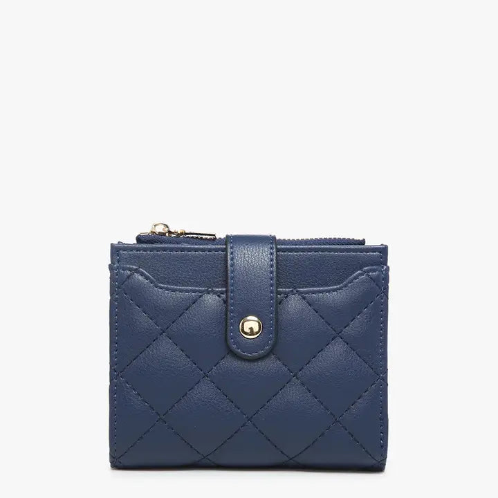 Jen & Co Melody Quilted Wallet - Navy