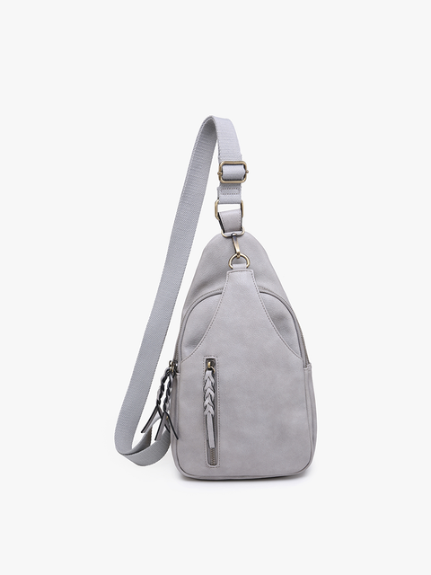 Jen & Co Nikki Crossbody Sling Bag - Grey
