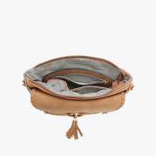 Load image into Gallery viewer, Jen &amp; Co Layla Faux Suede Crossbody - Brown

