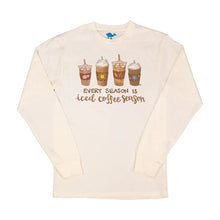 Load image into Gallery viewer, Iced Coffee Season Long Sleave Graphic Tee
