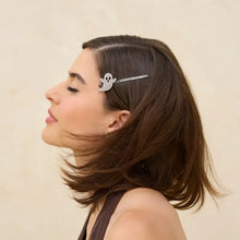 Load image into Gallery viewer, Extra Long Metal Rhinestone Bobby Pins 4pc Set - Ghost
