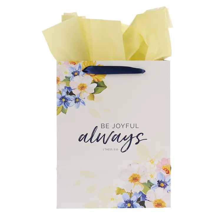 Be Joyful Always Gift Bag with Card – 1 Thessalonians 5:16