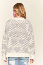 Load image into Gallery viewer, Sequins Accent Heart Sweater Top
