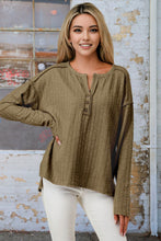 Load image into Gallery viewer, Olive Button Front Hi Low Top
