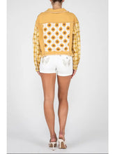 Load image into Gallery viewer, Miss Me® Cropped Denim Crochet Embellished Jacket
