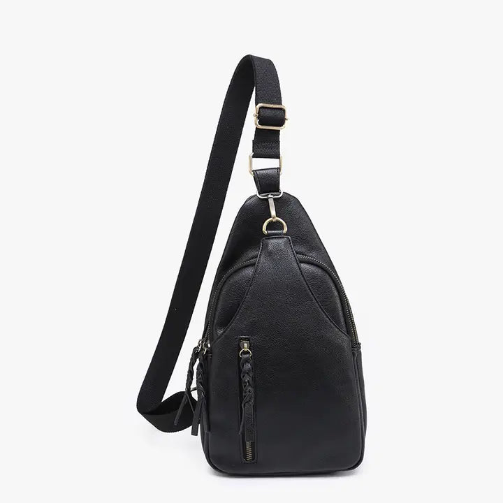 Jen & Co Nikki Crossbody Sling Bag - Black