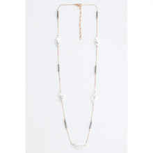 Load image into Gallery viewer, Beaded and Classic Pearl Chain Pendant Necklace
