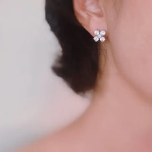 Load image into Gallery viewer, Radiant Sparkle Mini Cross Stud Earrings
