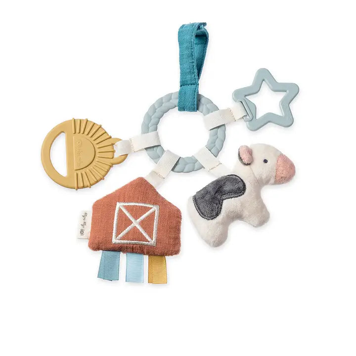 Bitzy Busy Ring™ Teething Activity Toy- Farm