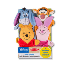 Load image into Gallery viewer, Disney Winnie the Pooh Soft &amp; Cuddly Hand Puppets
