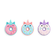 Load image into Gallery viewer, Magic Bakery Unicorn Donuts Scented Erasers - Set of 3
