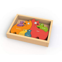 Load image into Gallery viewer, Cat Family Puzzle-Bilingual
