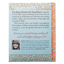 Load image into Gallery viewer, One-Minute Devotions For Young Women Padded Hardcover
