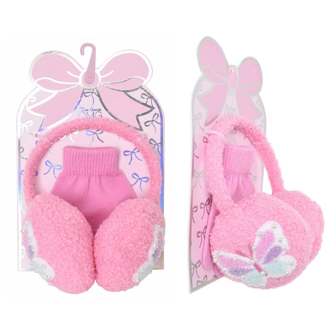 Butterfly Ear Muff & Glove Set