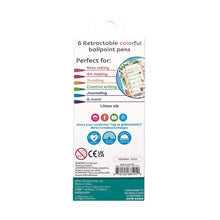 Load image into Gallery viewer, Bright Writers Colored Ballpoint Pens - Set of 6
