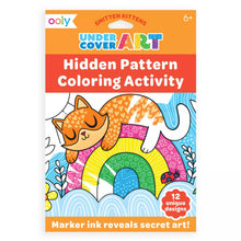 Load image into Gallery viewer, Undercover Art Hidden Patterns Coloring Activity - Smitten Kitten
