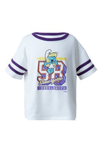 Load image into Gallery viewer, Girls Smurf&#39;s Cheerleader Graphic Tee
