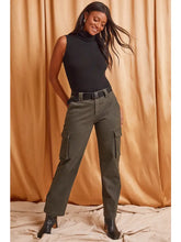 Load image into Gallery viewer, Missy High Rise Belted Cargo Pant
