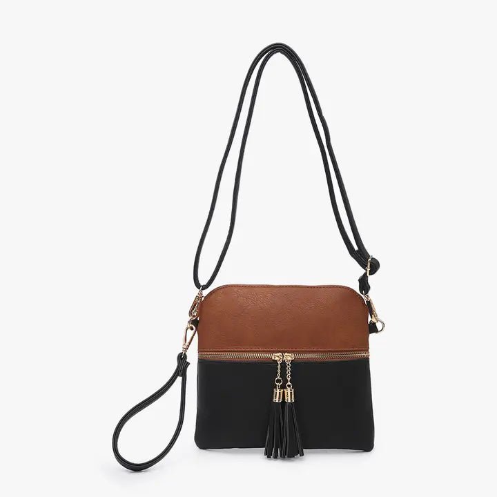 Jen & Co Tara Double Zip Crossbody/Wristlet